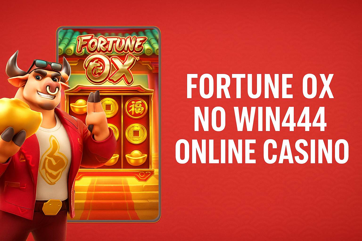 Fortune Ox no Win444 - Aposte Agora e Reivindique Seus Ganhos