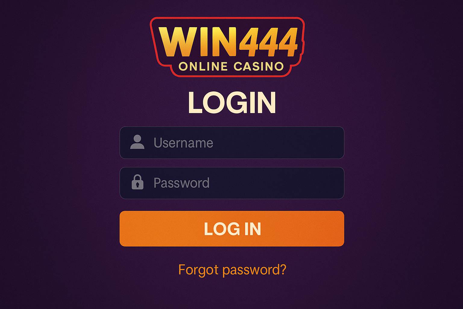 Login no Cassino Win444