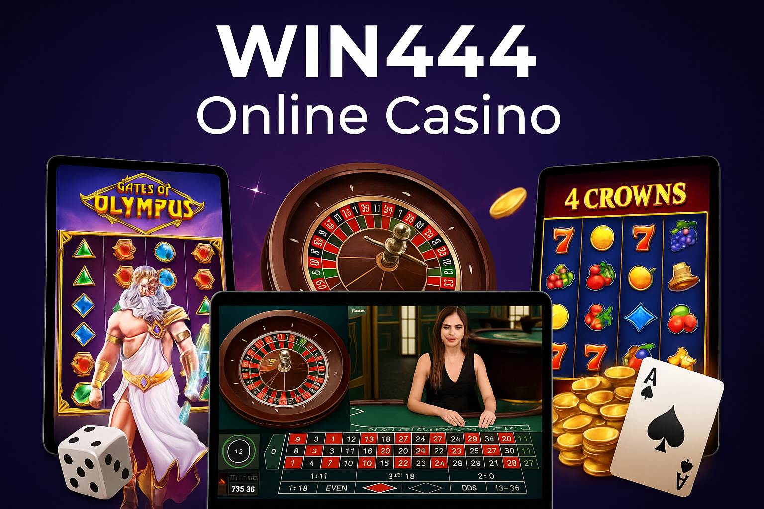 Jogos de cassino online inovadores e emocionantes na Win444