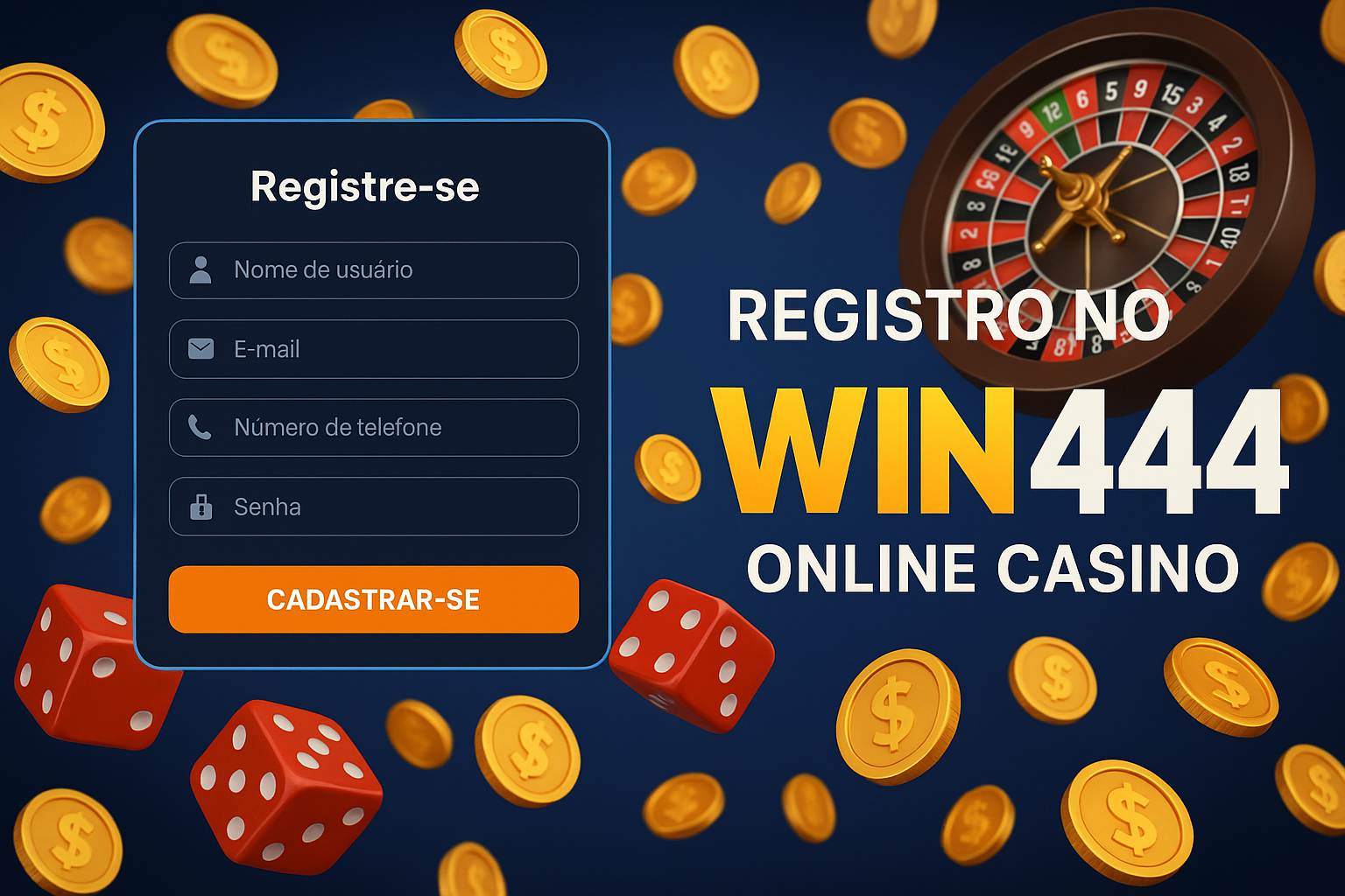 Não Perca tempo, o rRgistro na site Win444