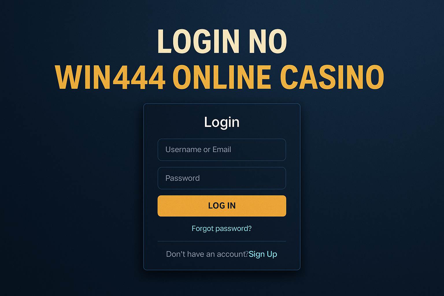 Registro na Win444 Garante Acesso a uma Vasta Seleção de jogo